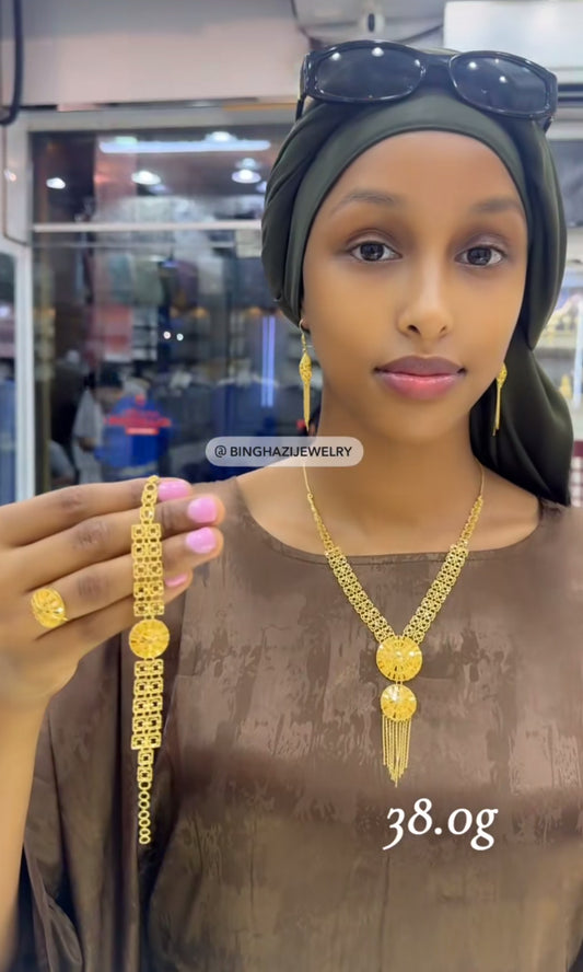 Miski Bahraini Necklace set 38 g