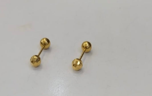 21k Gold Ball Studs – 2.5g