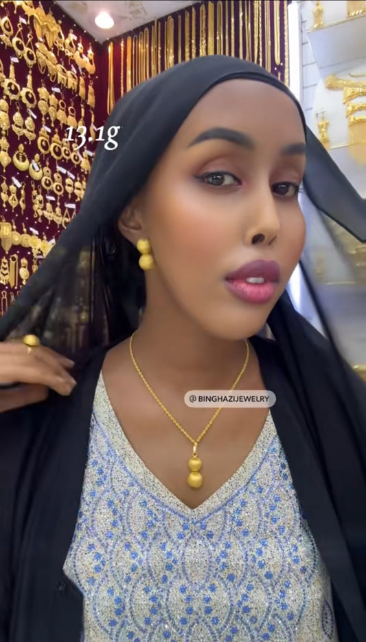 Bahraini Habasha Gold Set – Small Version (13.1g)