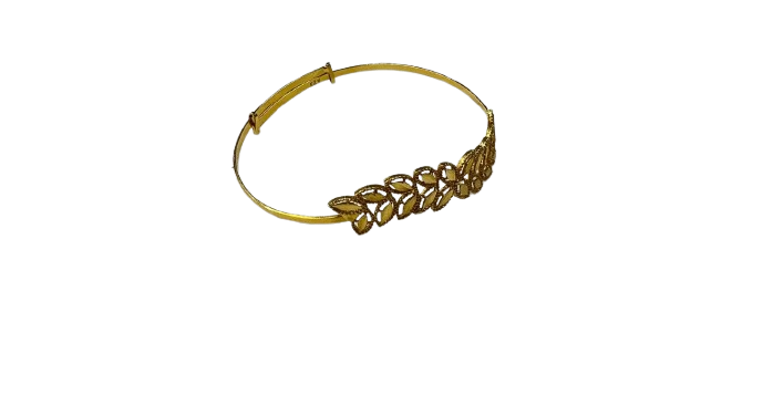 Leaf Pattern Baby Bangle