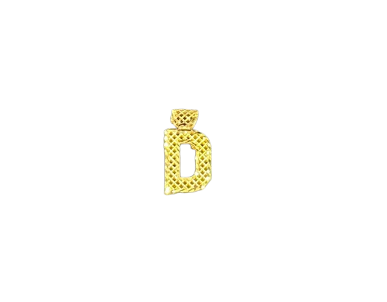 D - Alphabet Pendant 1.1 Gram