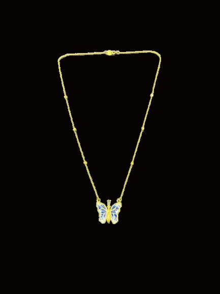 Black & White Butterfly Chain 5.3 g