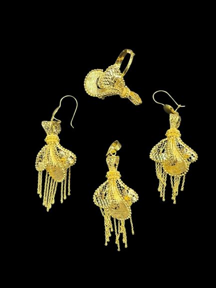 21k- Pendant Set Turkish Design 21 Gram