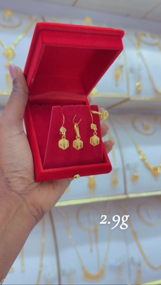 Golden Oasis Dubai Set – 21K, 2.9g