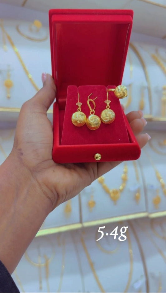 Golden Sphere Dubai Set – 21K, 5.4g