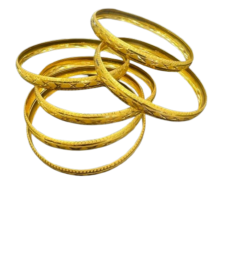 21K - Dubai Design Bangle 48.1 Gram