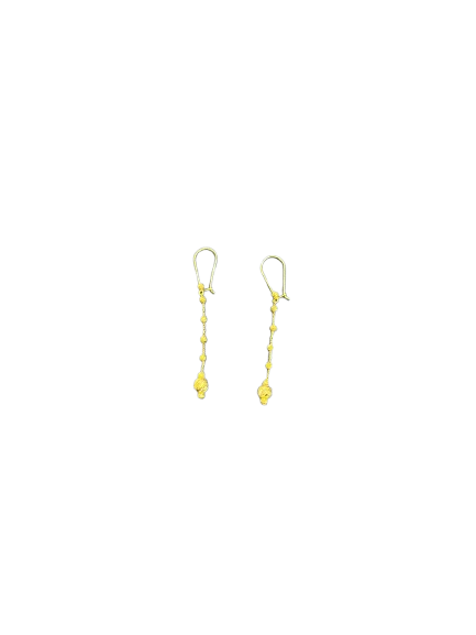 21k- Turkish Earings 1.8 Grams