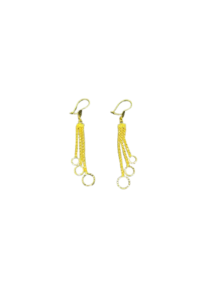 21k- Dubai Earrings 4.2 Grams