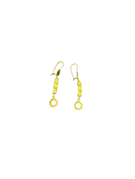 21k- Dubai Earrings 2.4 Grams