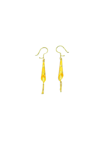 21k- Dubai Earrings 2.9 Grams
