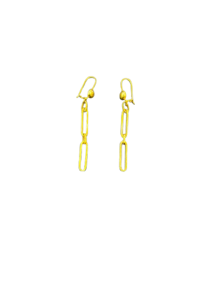 Gold links Earrings 2.7 grams