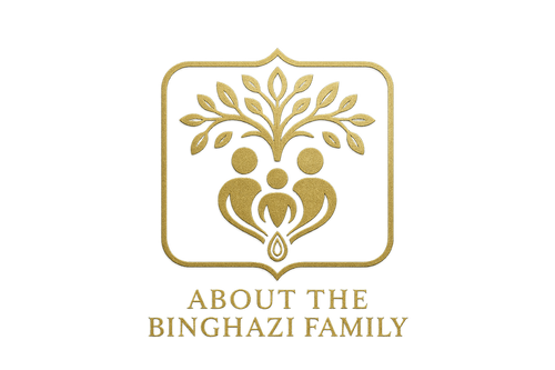 CREATE MENU ICON OF ABOUT THE BINGHAZI FAMILY WHO OWS BINGHAZI GROUP 