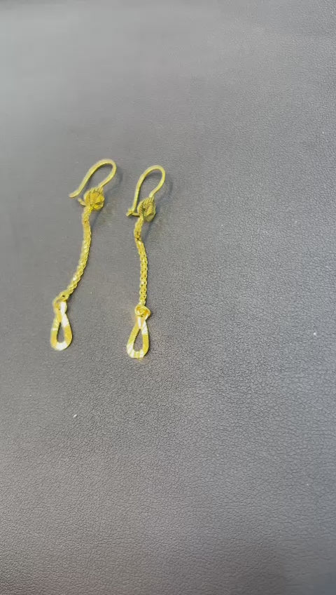 21k- Dubai Earings 1.8 Grams