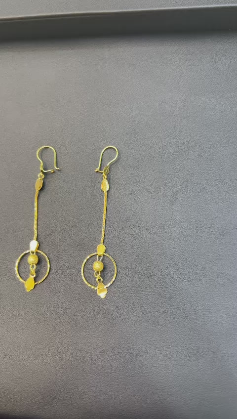 21k- Dubai Earings 1.8 Grams