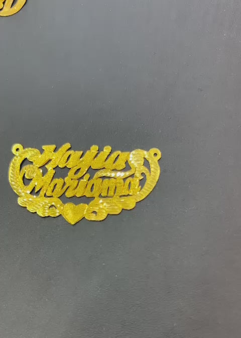 21k Name pendant