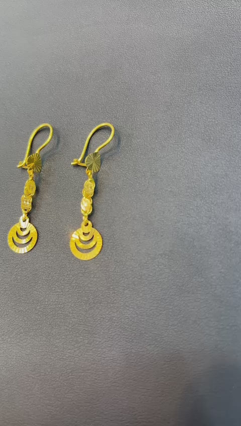 21k- Dubai Earings 3.1 Grams