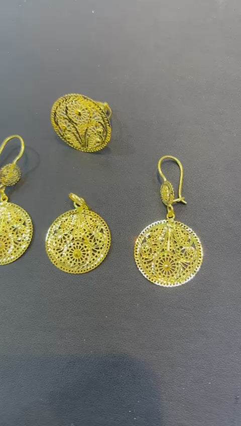 21k- Pendant Set Bahrani Design 13 Grams