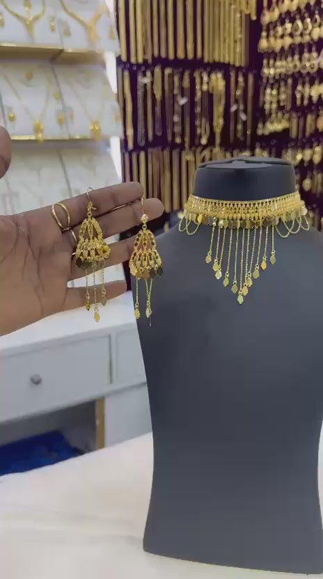 Nubian Neck Necklace Set 33.2 gram