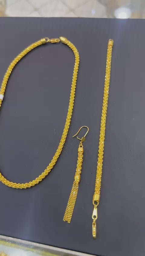 21k- Necklace Singapore Design 42 Gram