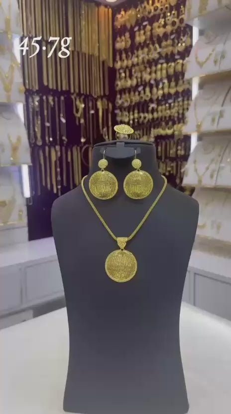 Roshni Glow Pendant Set 45.7 grams