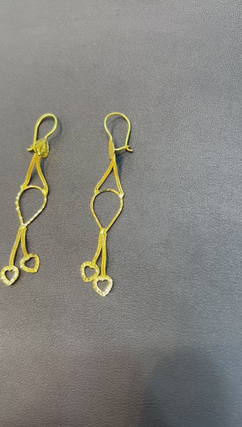 21k- Dubai Earings 2.4 Grams