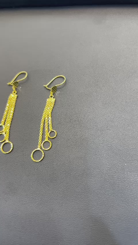 21k- Dubai Earrings 4.2 Grams