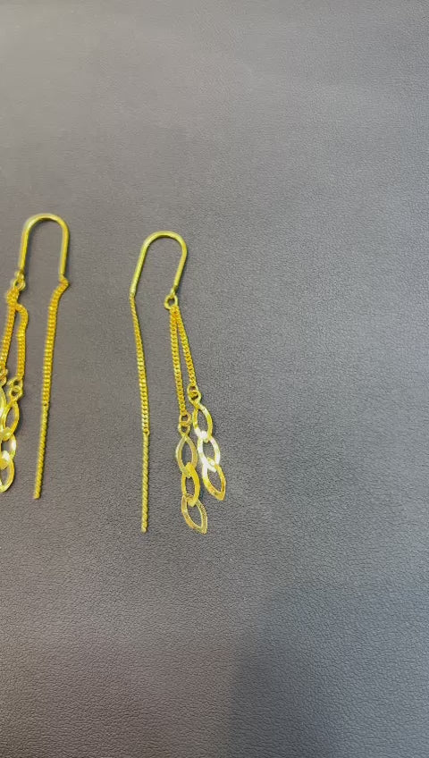 21k- Dubai Earings 3.7 Grams