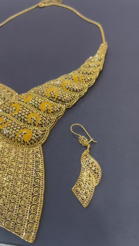 21k- Necklace Turkish Design 55.5 Gram