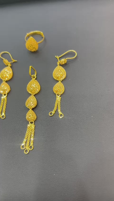 21k- Pendant Set Bahrani Design 11.4 Gram