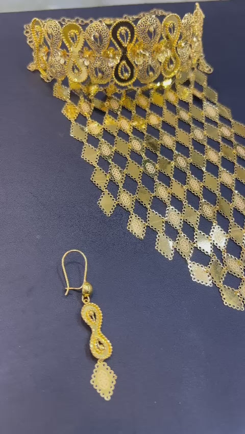 Layali Choker turkish Desgin 37.7 Gram