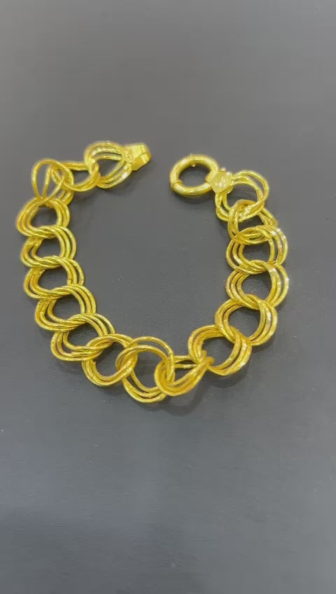 21K- Circle Link Bracelet 11.6 Gram