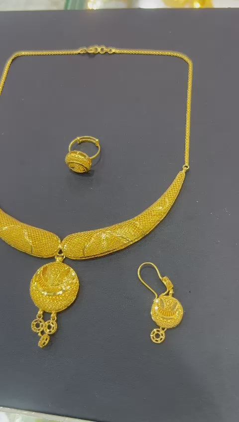 21k- Necklace Bahrani Design 30 Gram