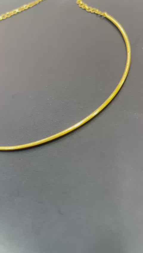 21k- Choker Necklace Turkish Design 9.6 Gram